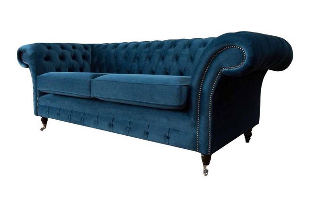 Xlmoebel Sofa Gestaltungssofa 3-Sitzer Couch Polster Premium Stoff Chesterf günstig online kaufen