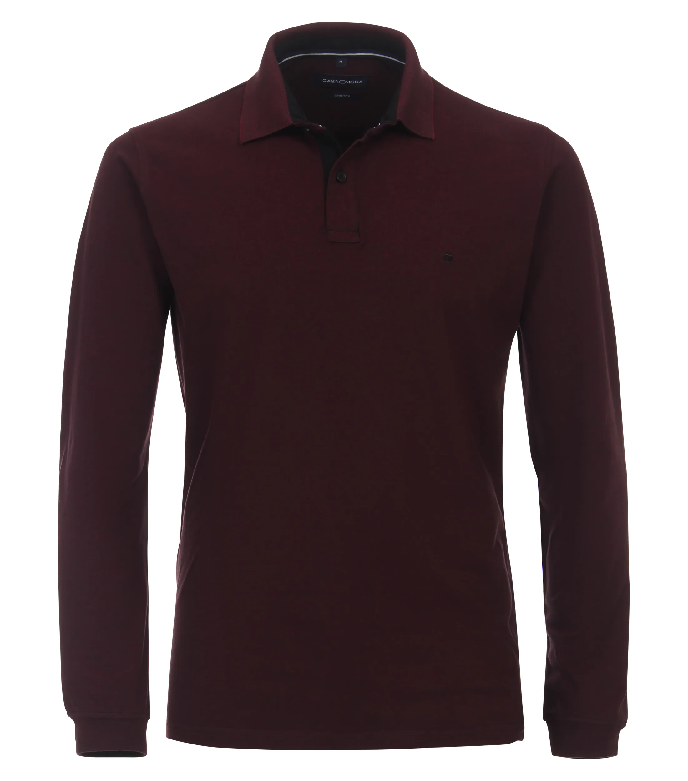 CASAMODA Langarm-Poloshirt "CASAMODA Polo-Shirt Langarm uni" günstig online kaufen