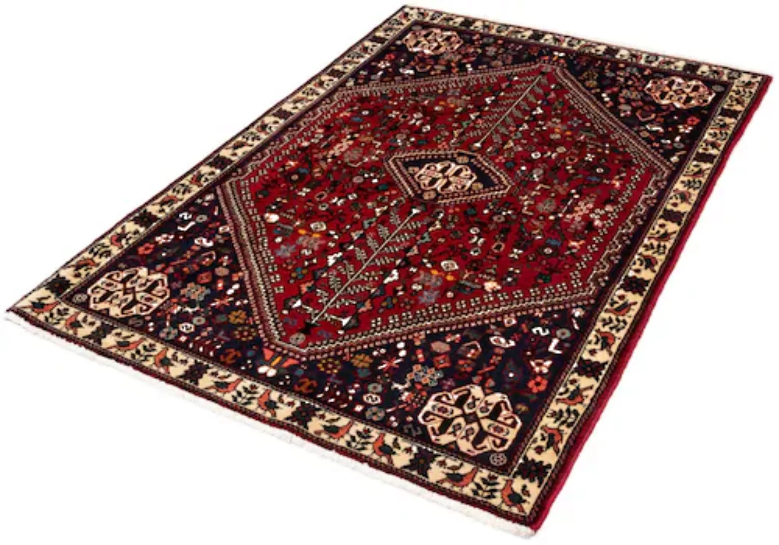 morgenland Wollteppich »Abadeh Medaillon Rosso scuro 144 x 100 cm«, rechtec günstig online kaufen