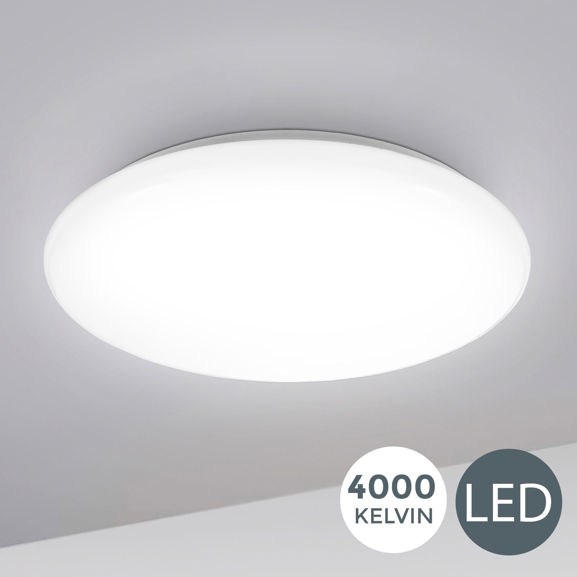 B.K.Licht Deckenleuchte moderne LED Bad-Deckenlampe Ø28cm günstig online kaufen