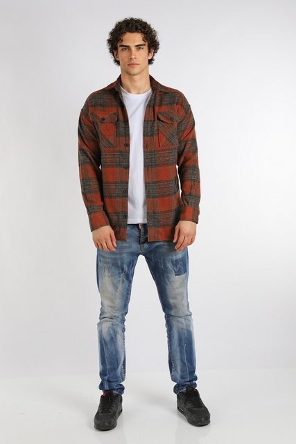 Megaman Jeans Flanellhemd Herren Holzfällerhemd Flanellhemd Kariert Freizei günstig online kaufen