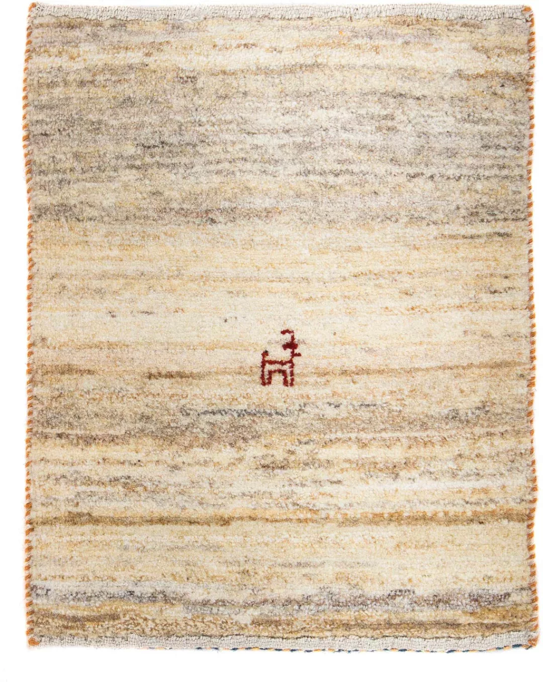 morgenland Wollteppich »Gabbeh - Perser - 60 x 40 cm - beige«, rechteckig günstig online kaufen