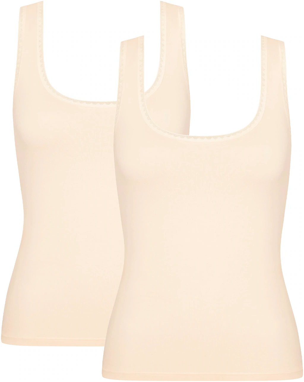 sloggi Unterhemd "GO Tank Top C2P", (2 St., 2er Pack), zarte Spitzendetails günstig online kaufen