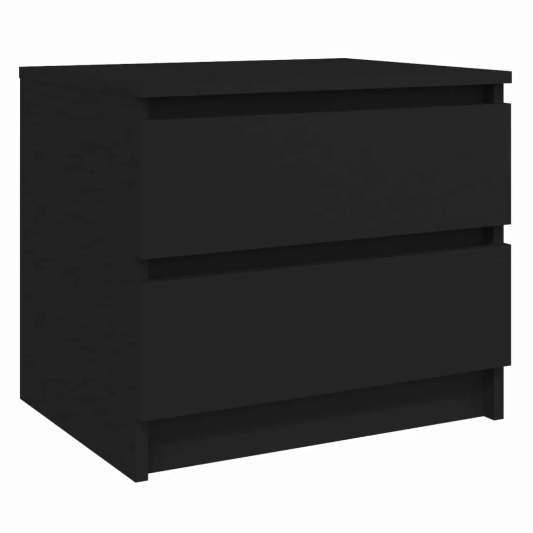 Nachttisch Schwarz 50x39x43,5 Cm Spanplatte günstig online kaufen