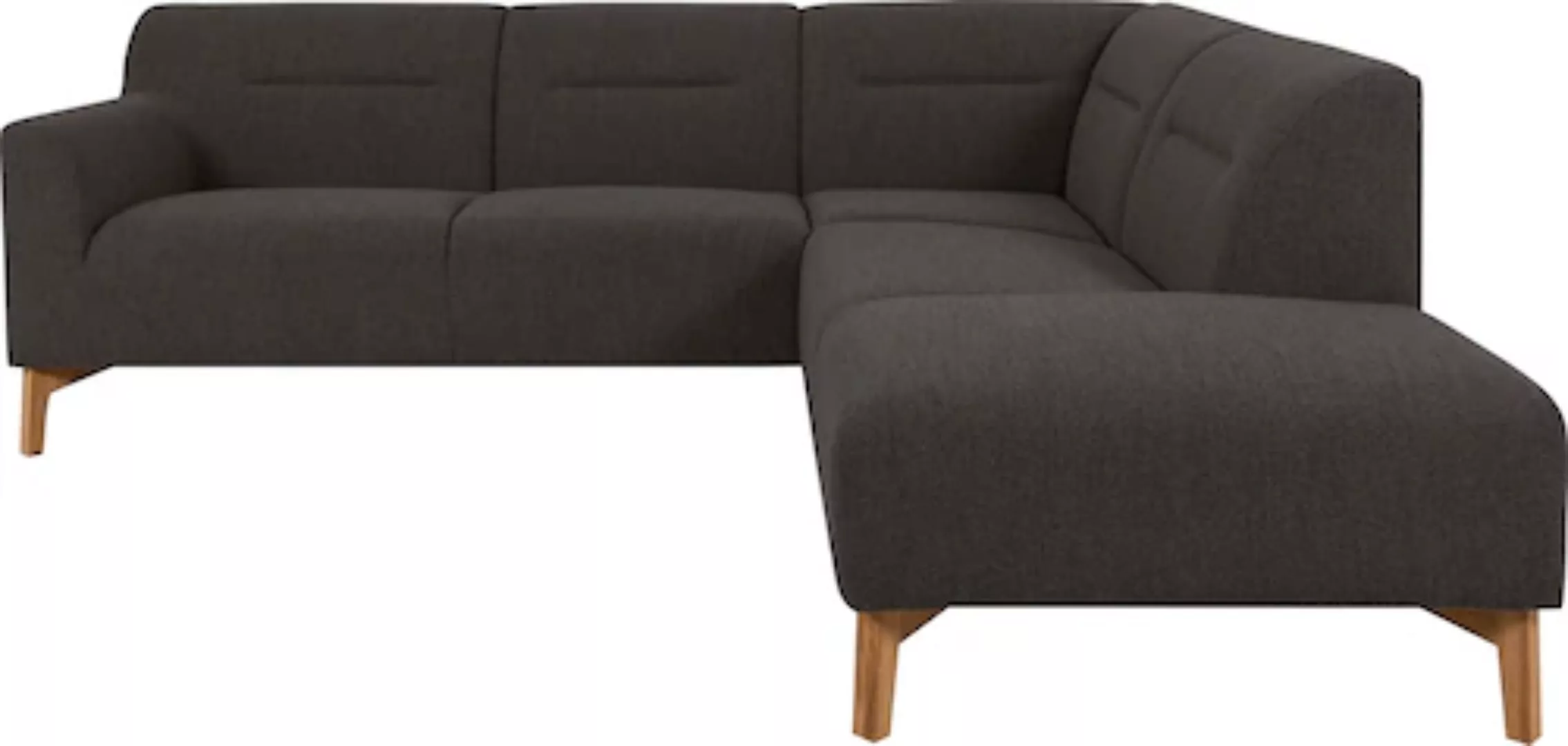 andas Ecksofa Kiruna, bequemer Sitzkomfort, mit abgerundeten Armlehnen günstig online kaufen