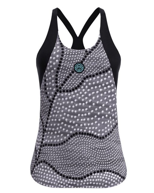 BIDI BADU Tanktop Protected Leafs für Damen in schwarz günstig online kaufen