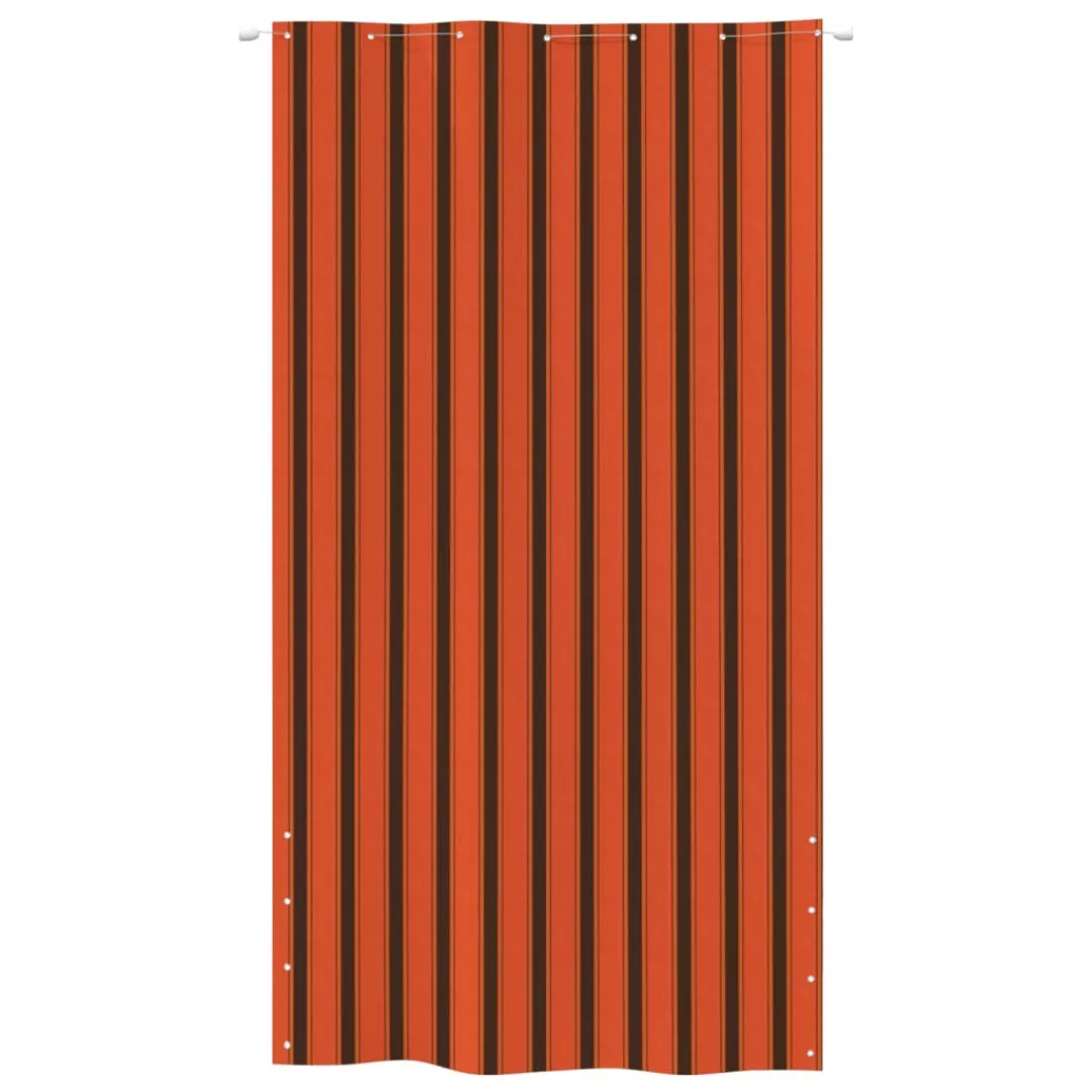 Vidaxl Balkon-sichtschutz Orange Und Braun 140x240 Cm Oxford-gewebe günstig online kaufen