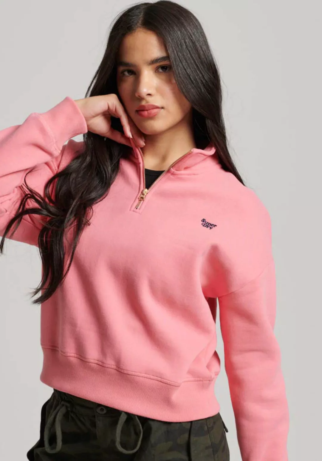 Superdry Sweatshirt "ESSENTIAL HALF ZIP SWEATSHIRT" günstig online kaufen