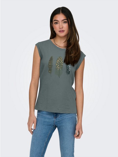 ONLY Kurzarmshirt FEEL/FEATHERS TOP BOX CS JRS günstig online kaufen