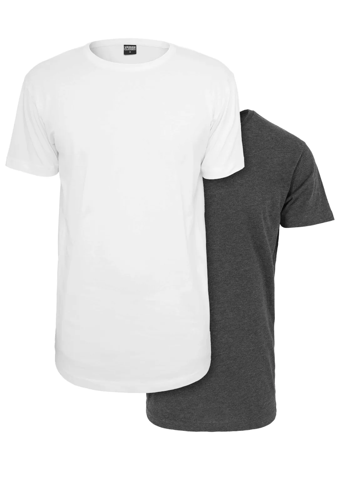 URBAN CLASSICS T-Shirt Urban Classics Herren Pre-Pack Shaped Long Tee 2-Pac günstig online kaufen