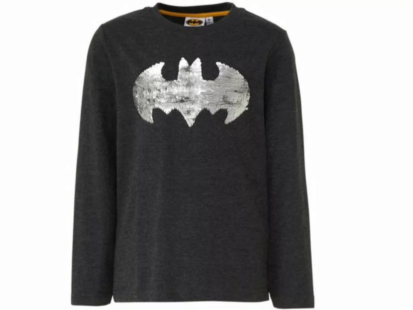 Batman Langarmshirt Batman Langarmshirt mit Wendepailletten günstig online kaufen