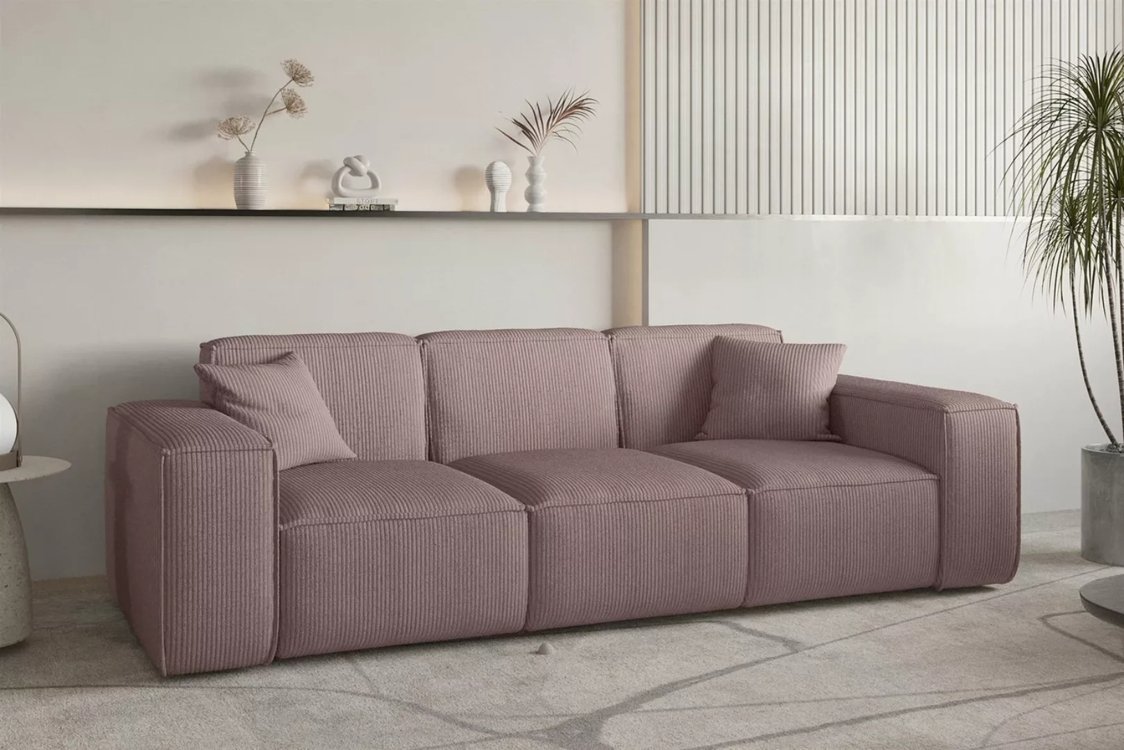 Fun Möbel 3-Sitzer Sofa Designersofa CELES PREMIUM in Stoff Scala, Auch als günstig online kaufen