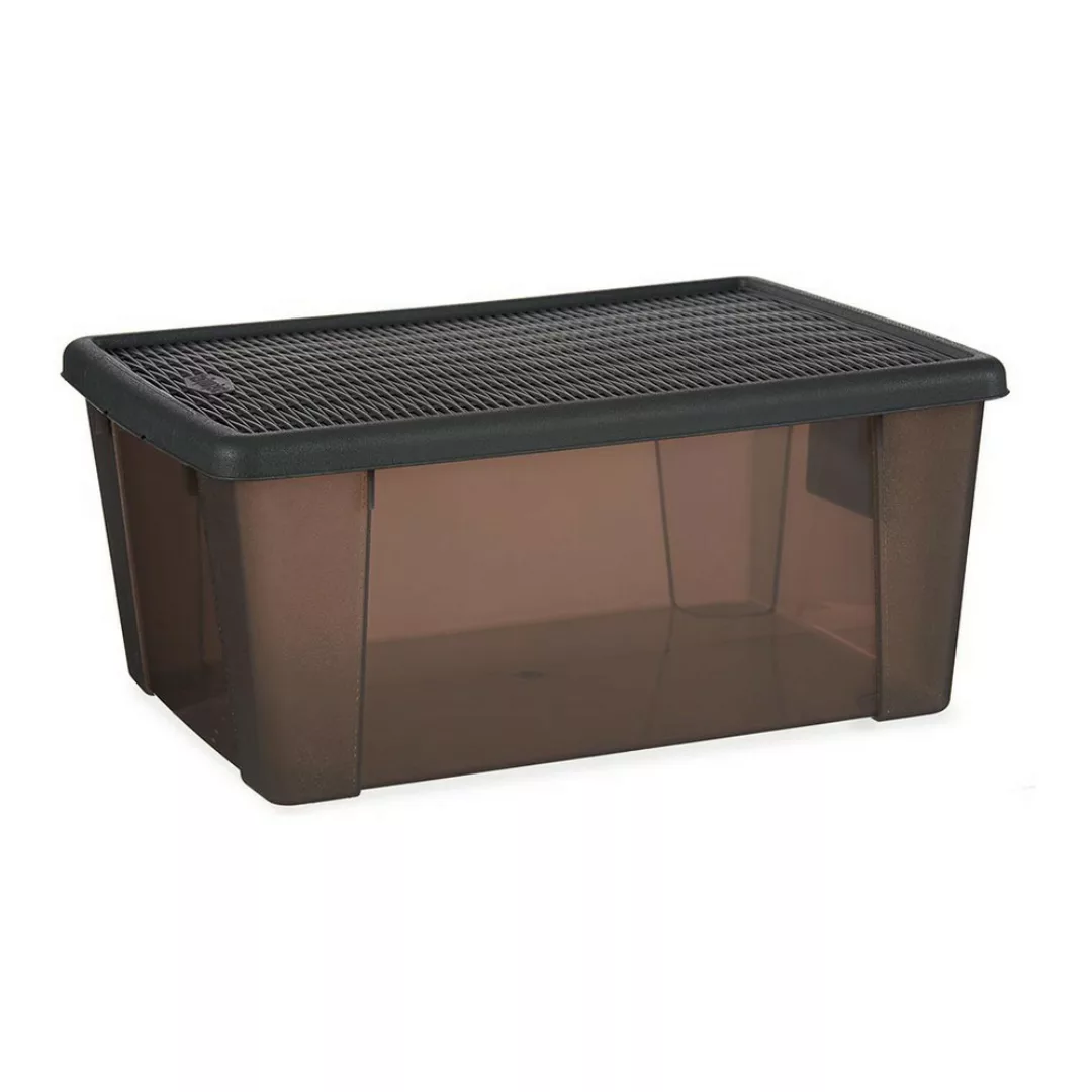 Aufbewahrungsbox Elegance Grau 15 L Kunststoff (29 X 17 X 39 Cm) günstig online kaufen