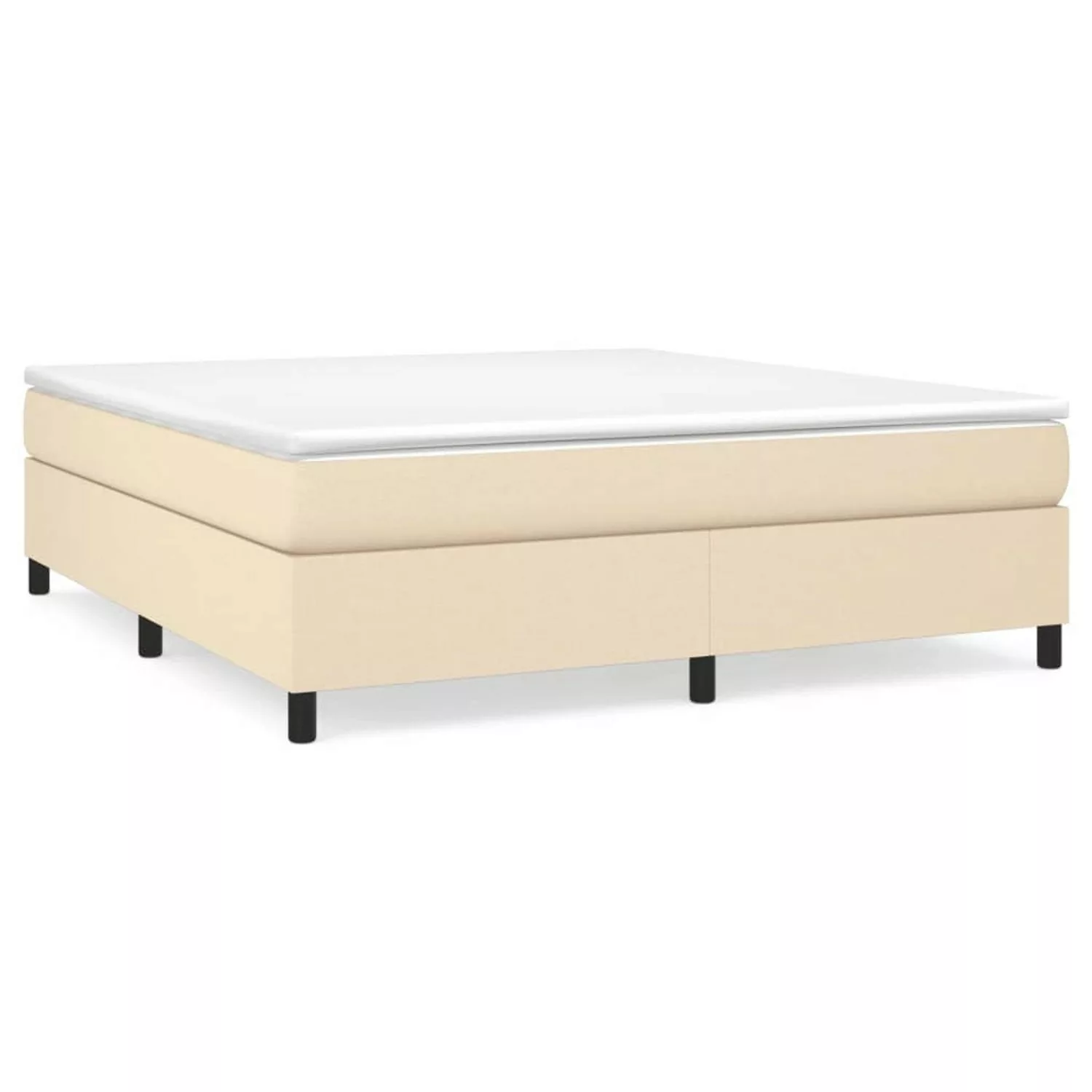 vidaXL Boxspringbett Creme 180x200 cm Stoff1370683 günstig online kaufen