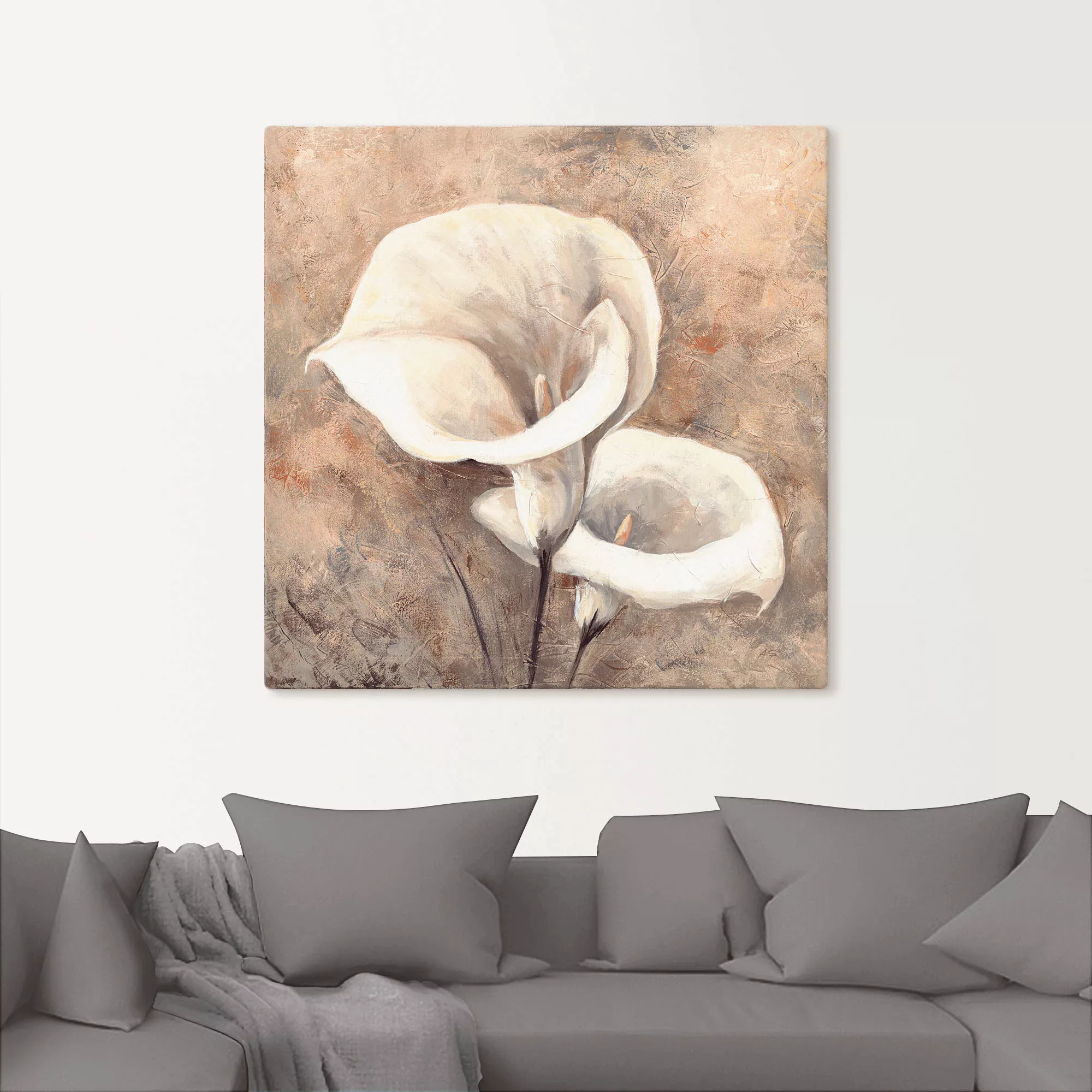 Artland Wandbild "Klassische Callas", Blumen, (1 St.), als Leinwandbild, Wa günstig online kaufen