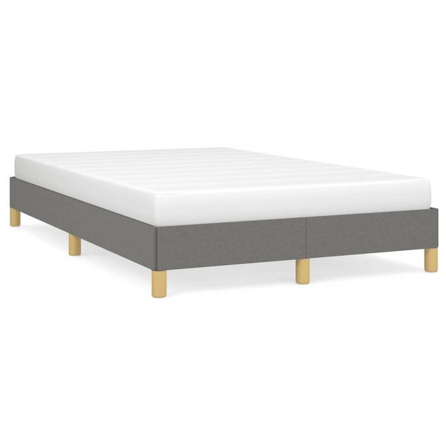 vidaXL Bett Bettgestell Dunkelgrau 120x190 cm Stoff günstig online kaufen