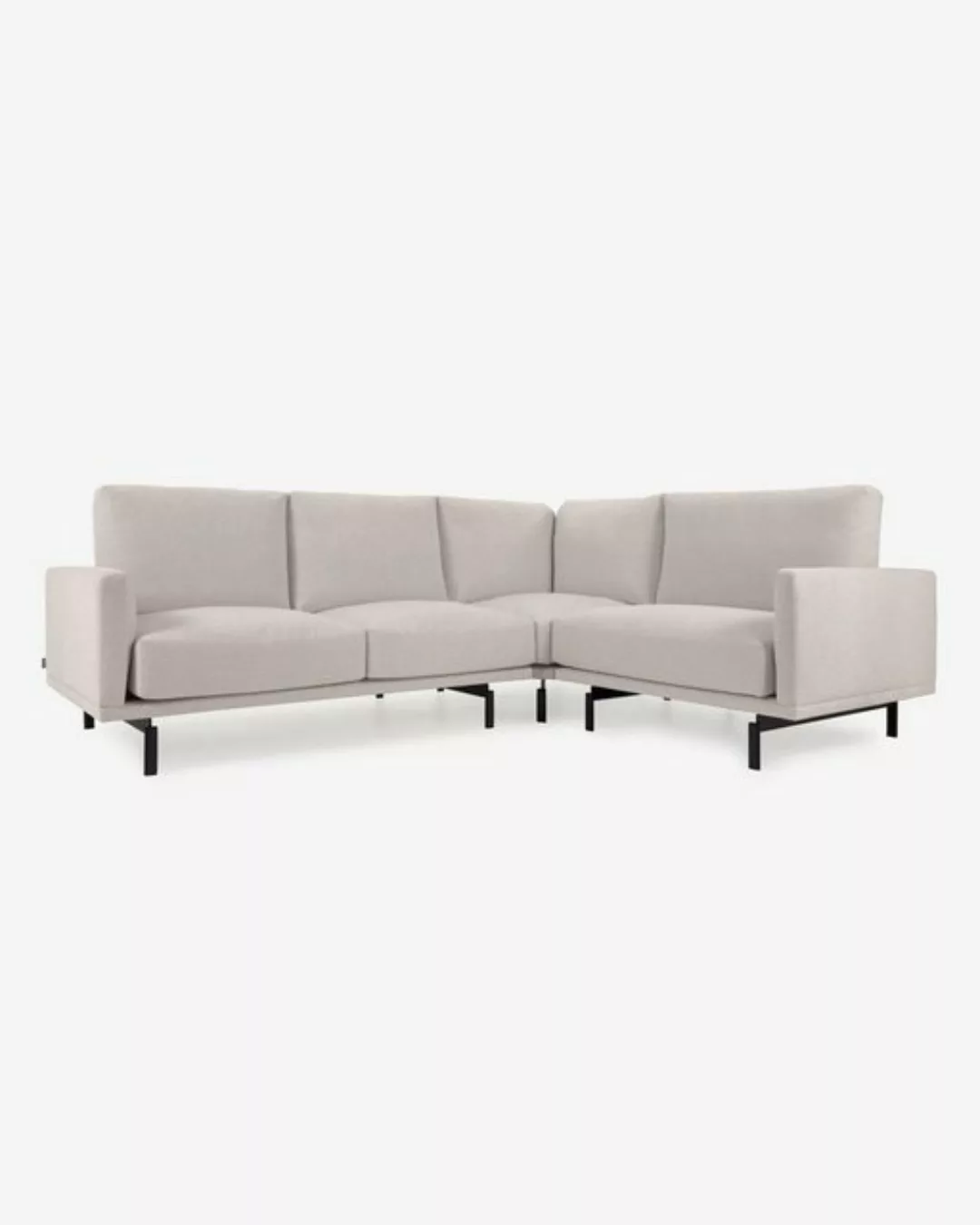 Natur24 Sofa Ecksofa 3-Sitzer Galene beige 267x207cm Sitzgelegenheit Couch günstig online kaufen