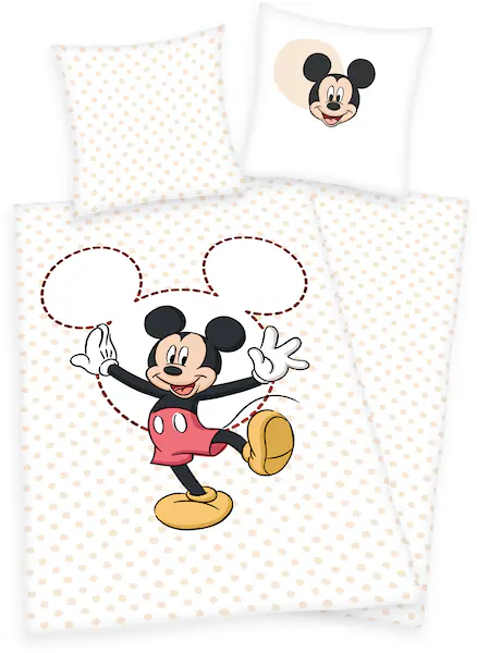 Disney Kinderbettwäsche »Disney Mickey Mouse«, mit tollem Mickey Mouse Moti günstig online kaufen