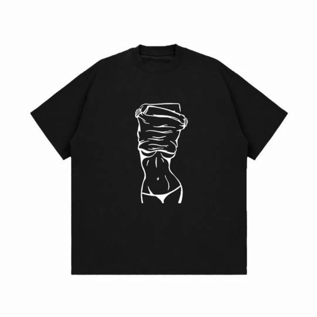 YRIIOMO T-Shirt Mode vielseitig kurzärmeliges T-Shirt Herren Sommer locker günstig online kaufen