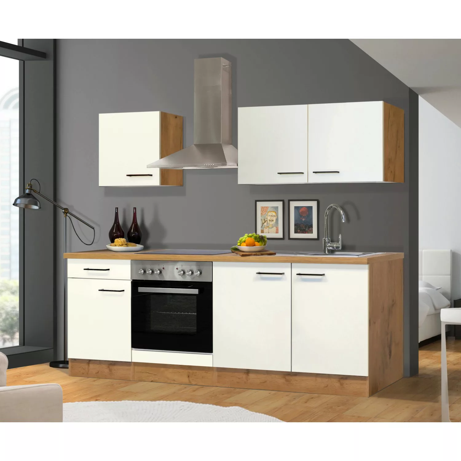 Flex-Well Küche "Vintea", Gesamtbreite 210 cm, mit und ohne E-Geräte liefer günstig online kaufen