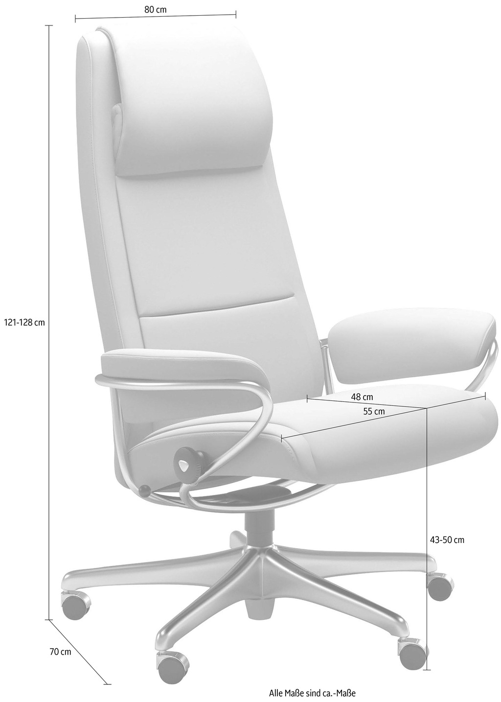 Stressless Relaxsessel "Paris", High Back, mit Home Office Base, Gestell Ch günstig online kaufen