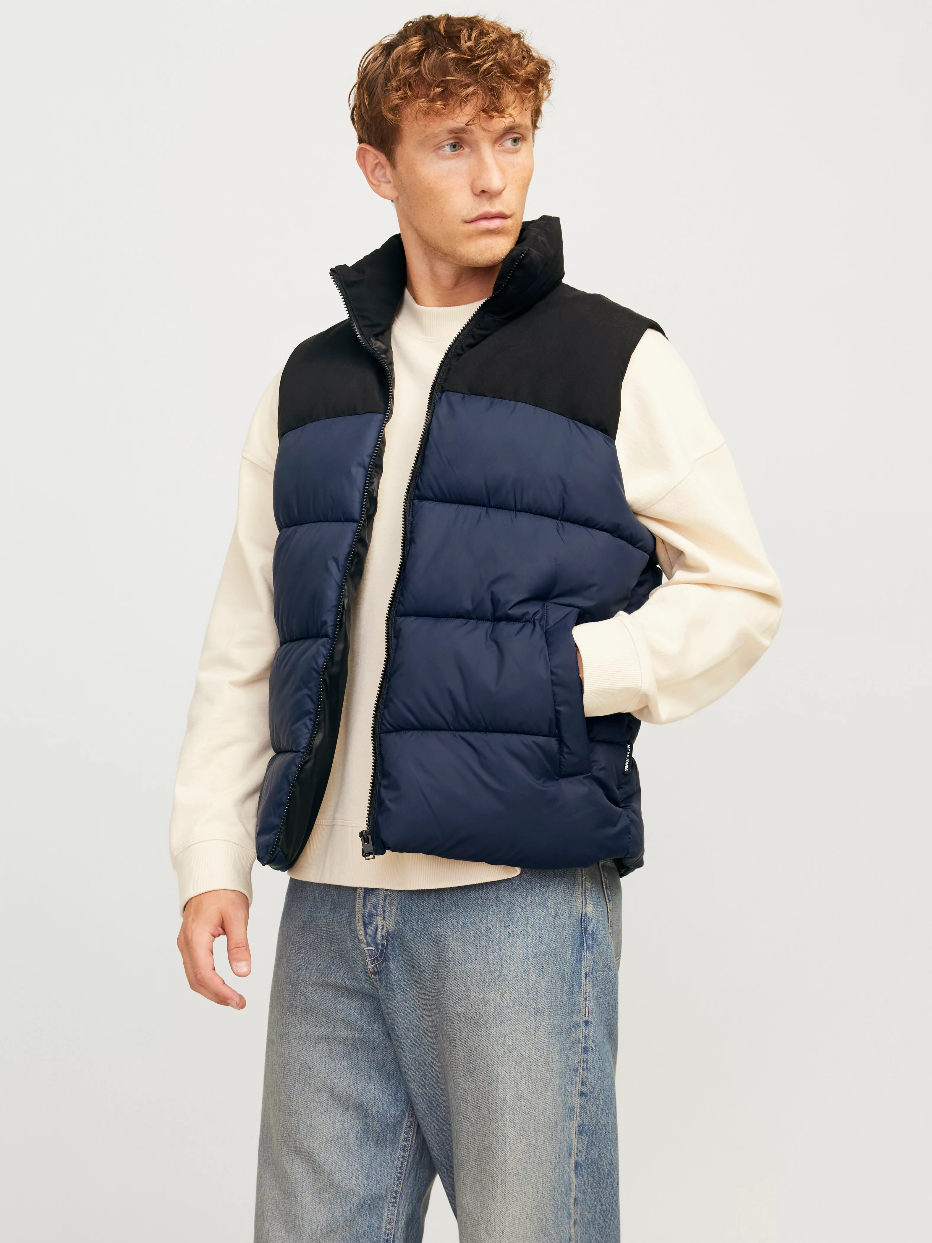 Jack & Jones Steppweste "JJMOON BODYWARMER STAND COLLAR" günstig online kaufen