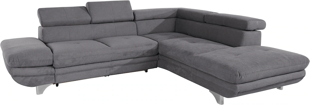 COTTA Ecksofa "Enterprise L-Form", mit Arm- & Kopfteilverstellung, wahlweis günstig online kaufen