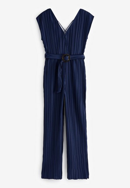 Next Jumpsuit Kurzarm-Jumpsuit mit V-Ausschnitt und Gürtel (1-tlg) günstig online kaufen