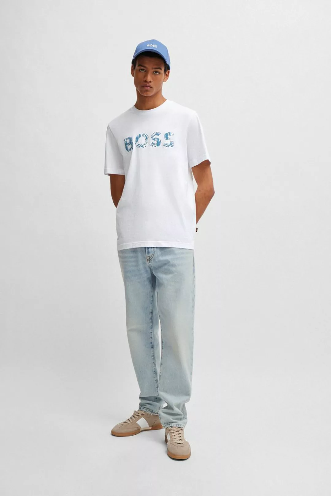 BOSS T-shirt Bossocean Weiß - Größe M günstig online kaufen