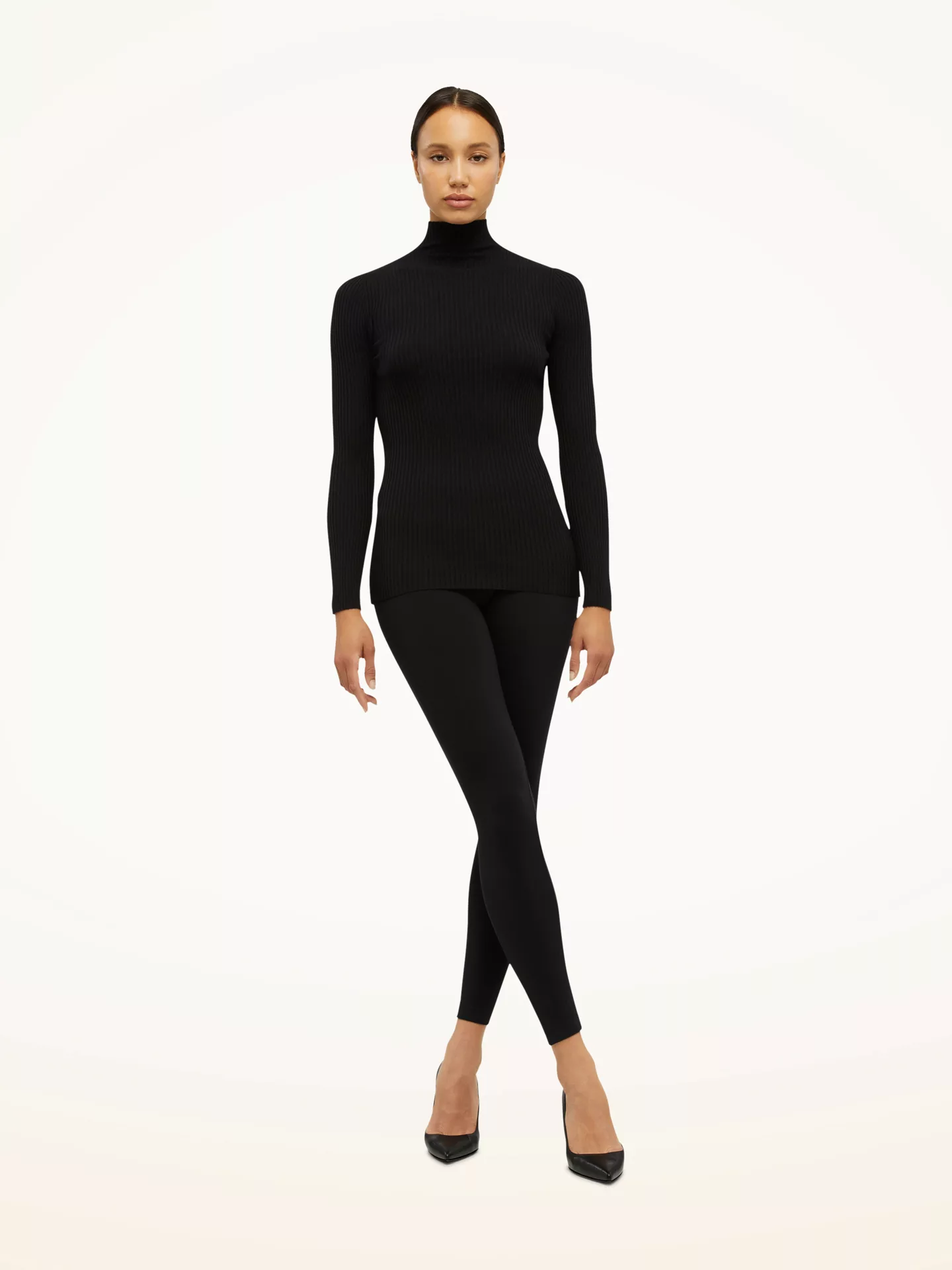 Wolford - Viscose Rib Pullover, Frau, black, Größe: XS günstig online kaufen