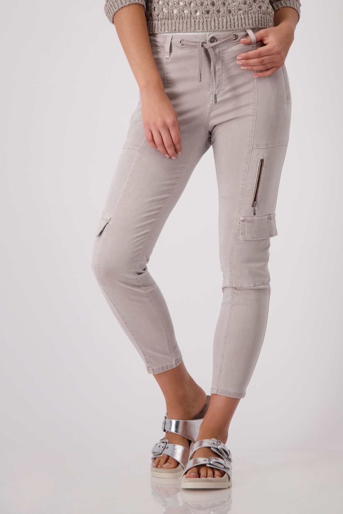 Monari Cargohose, mit Zierreißverschlüssen günstig online kaufen