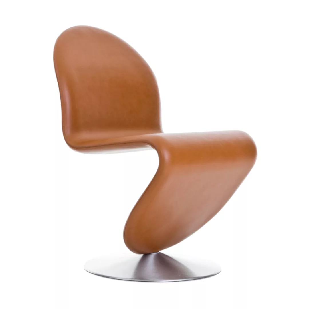 VerPan - System 1-2-3 Dining Chair Standard Stuhl - walnuss 322/Leder Savan günstig online kaufen