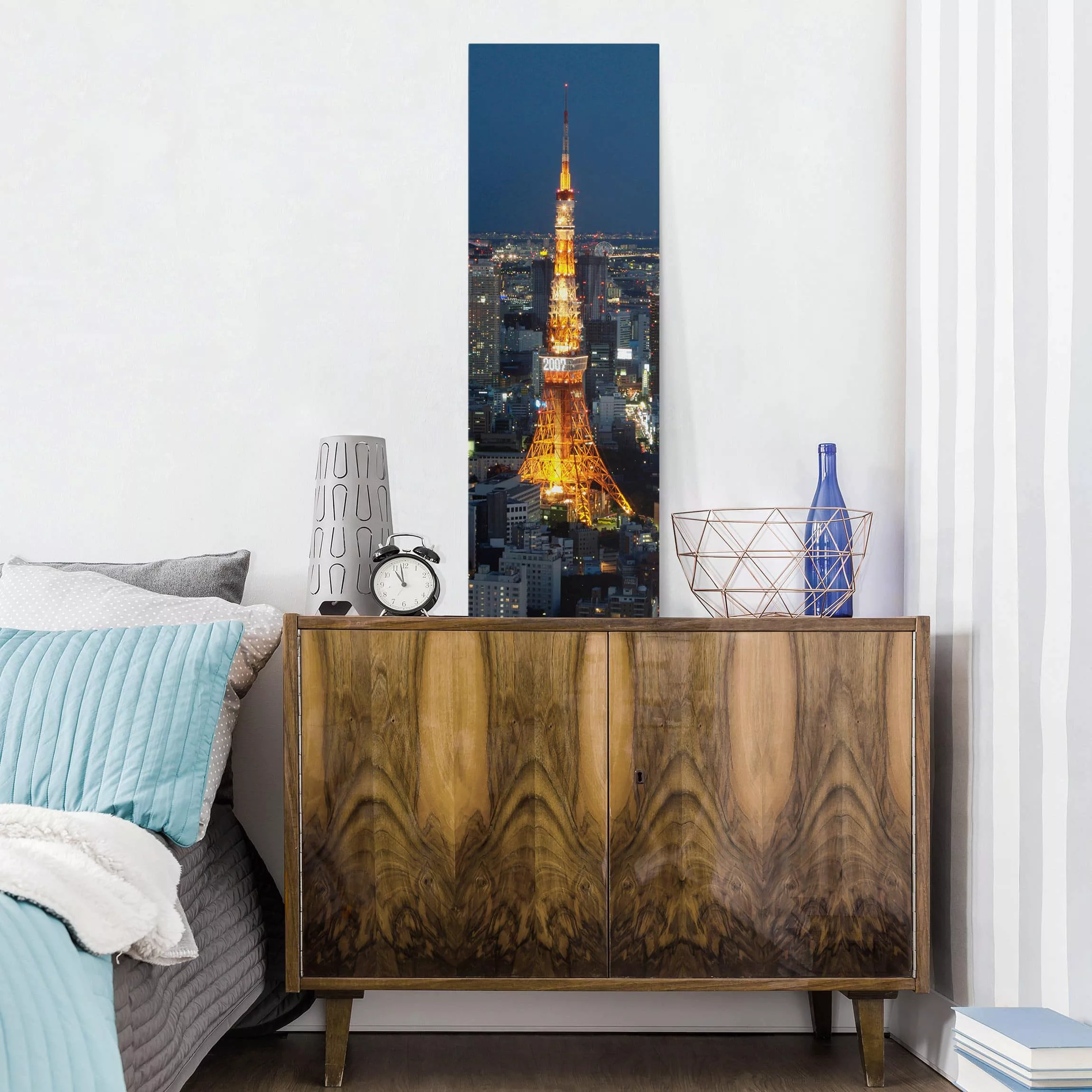 Leinwandbild Architektur & Skyline - Hochformat Tokyo Tower günstig online kaufen