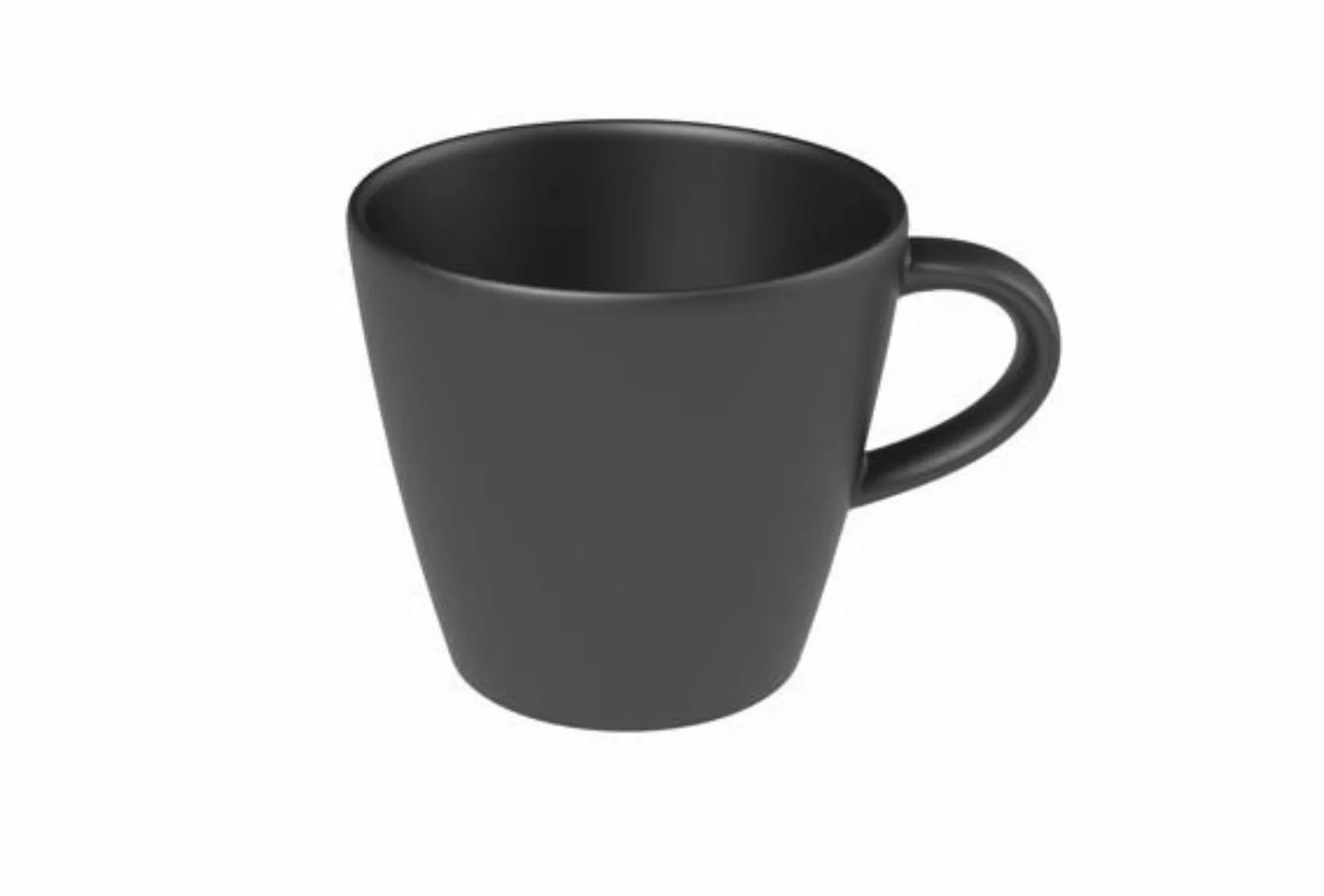 Villeroy & Boch Manufacture Rock Kaffeetasse schwarz 150 ml Tassen günstig online kaufen