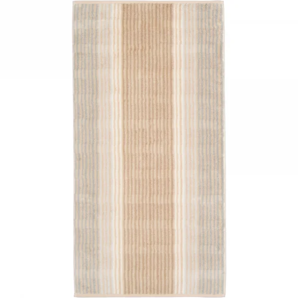 Cawö - Noblesse Cashmere Streifen 1056 - Farbe: sand - 33 - Handtuch 50x100 günstig online kaufen