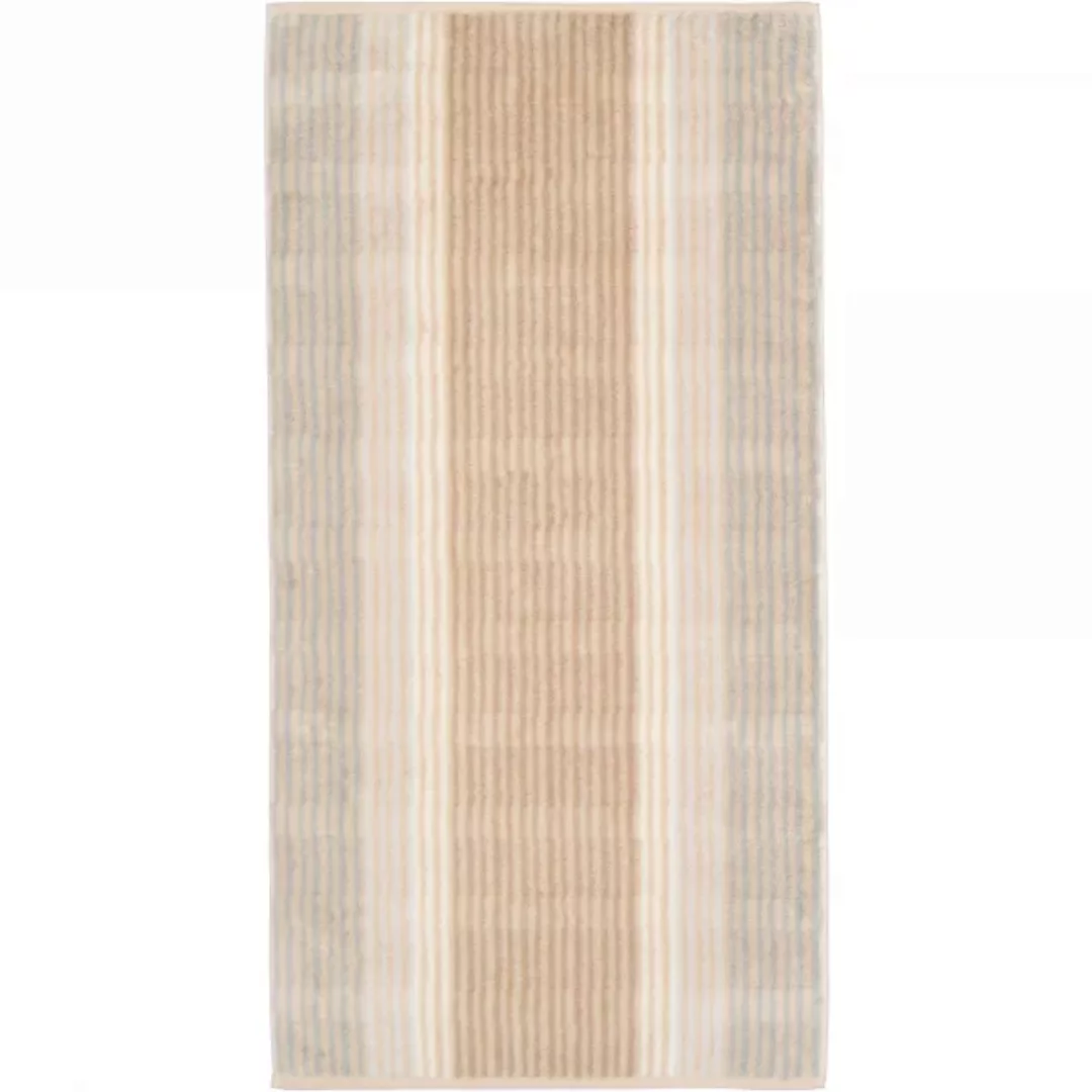 Cawö - Noblesse Cashmere Streifen 1056 - Farbe: sand - 33 - Duschtuch 80x15 günstig online kaufen