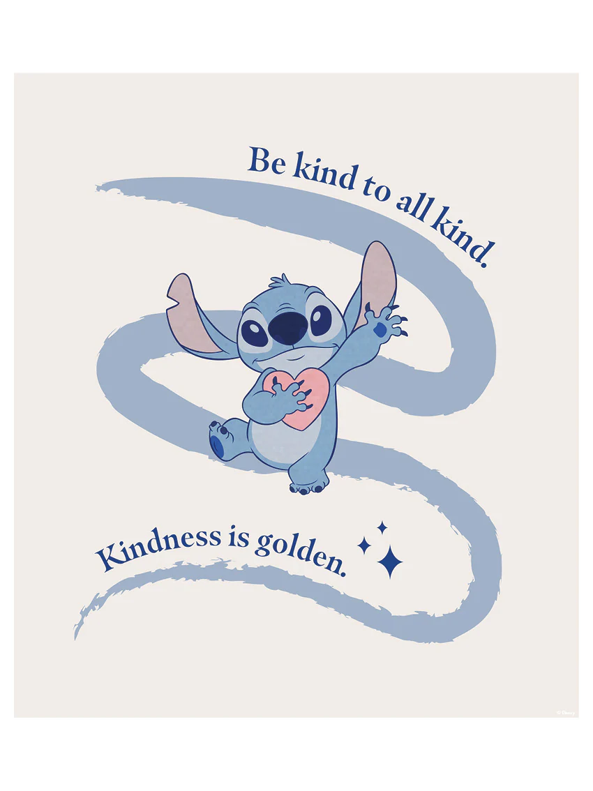 Komar Bild "Komar Wandbild- Stitch Kindness - Größe 30 x 40 cm", Disney, (1 günstig online kaufen