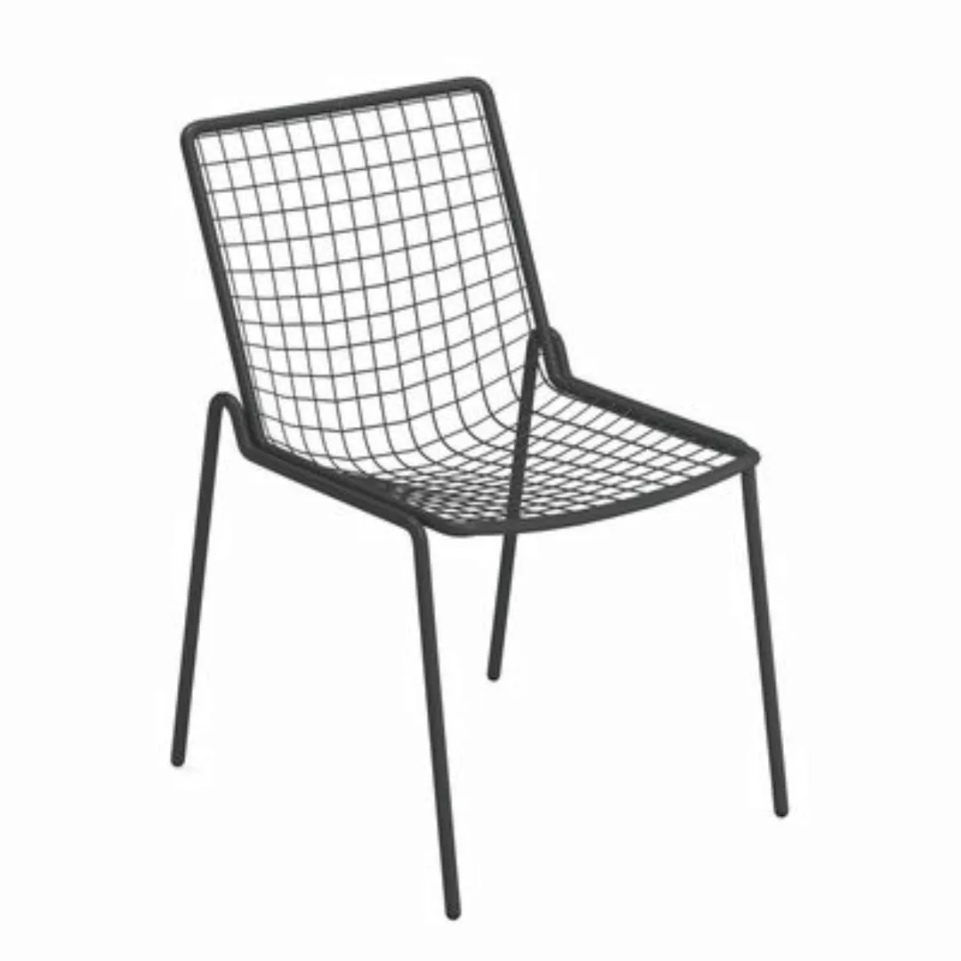 Stapelbarer Stuhl Rio R50 grau metall / Metall - Emu - Metall günstig online kaufen
