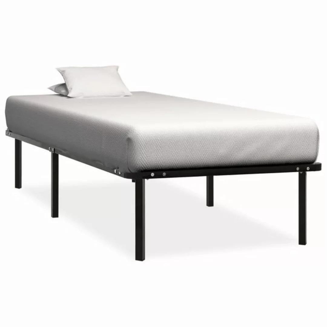 furnicato Bett Bettgestell Schwarz Metall 90×200 cm günstig online kaufen