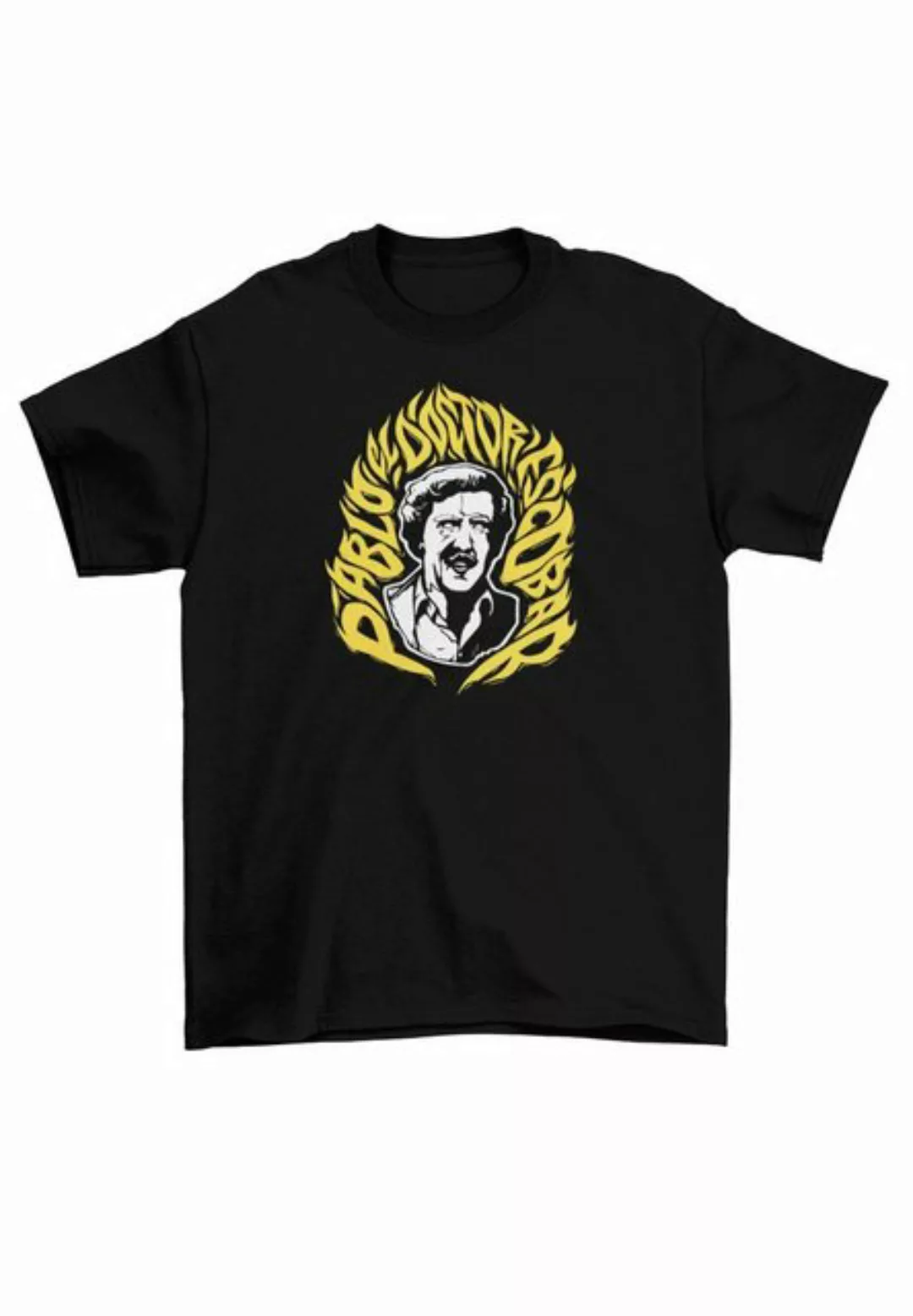 Novux T-Shirt Pablo Escobar Art Herren Tshirt Farbe Schwarz günstig online kaufen