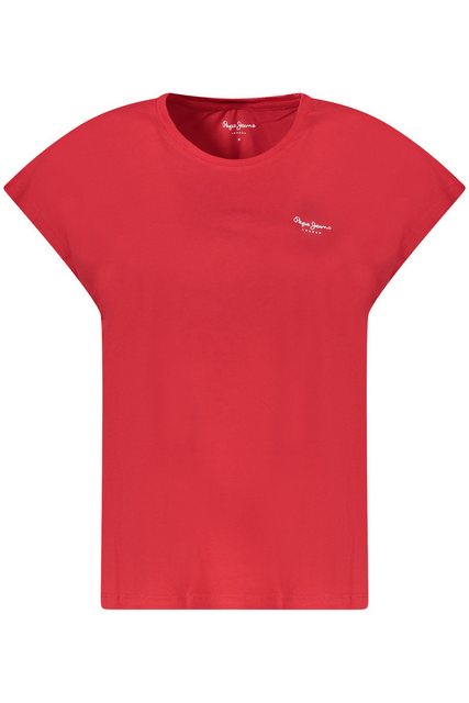 Pepe Jeans T-Shirt Damen T-Shirt Rot Kurzarm Rundhals Nachhaltige günstig online kaufen