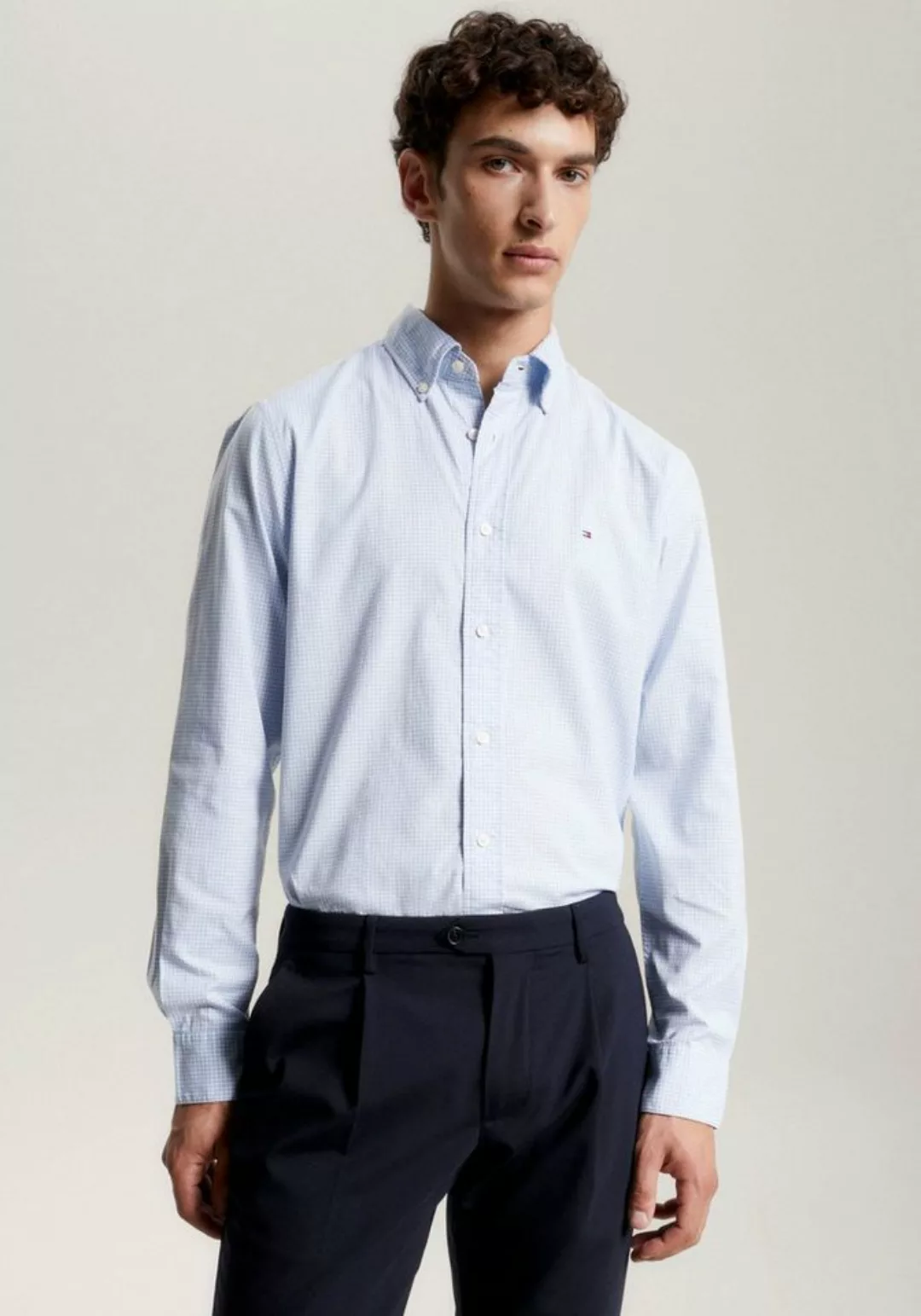 Tommy Hilfiger Langarmhemd NAT. SOFT FLEX GINGHAM RF SHIRT günstig online kaufen