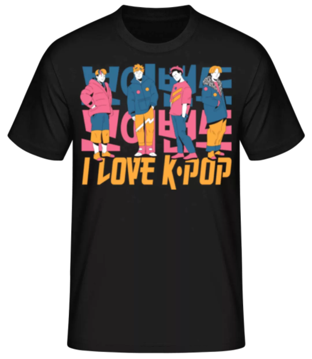 I Love K Pop · Männer Basic T-Shirt günstig online kaufen