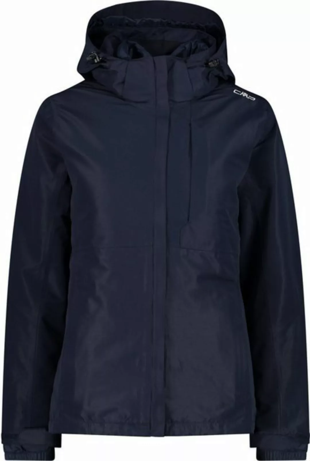 CMP Trekkingjacke WOMAN JACKET ZIP HOOD DETACHBLE INN.JACKET BLACK BLUE günstig online kaufen