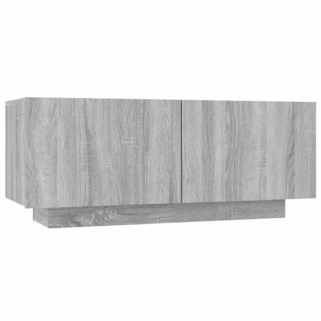 furnicato TV-Schrank Grau Sonoma 100x35x40 cm Holzwerkstoff (1-St) günstig online kaufen