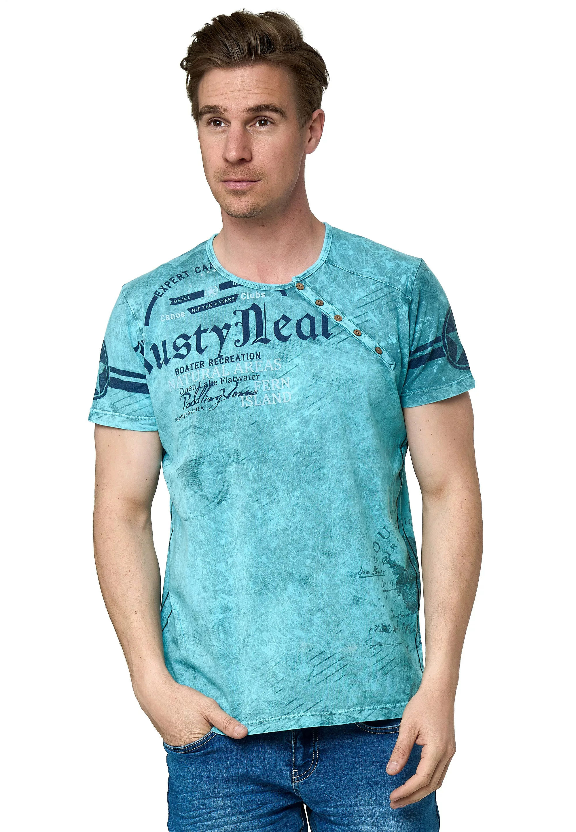 Rusty Neal T-Shirt, mit coolem Logo-Print günstig online kaufen