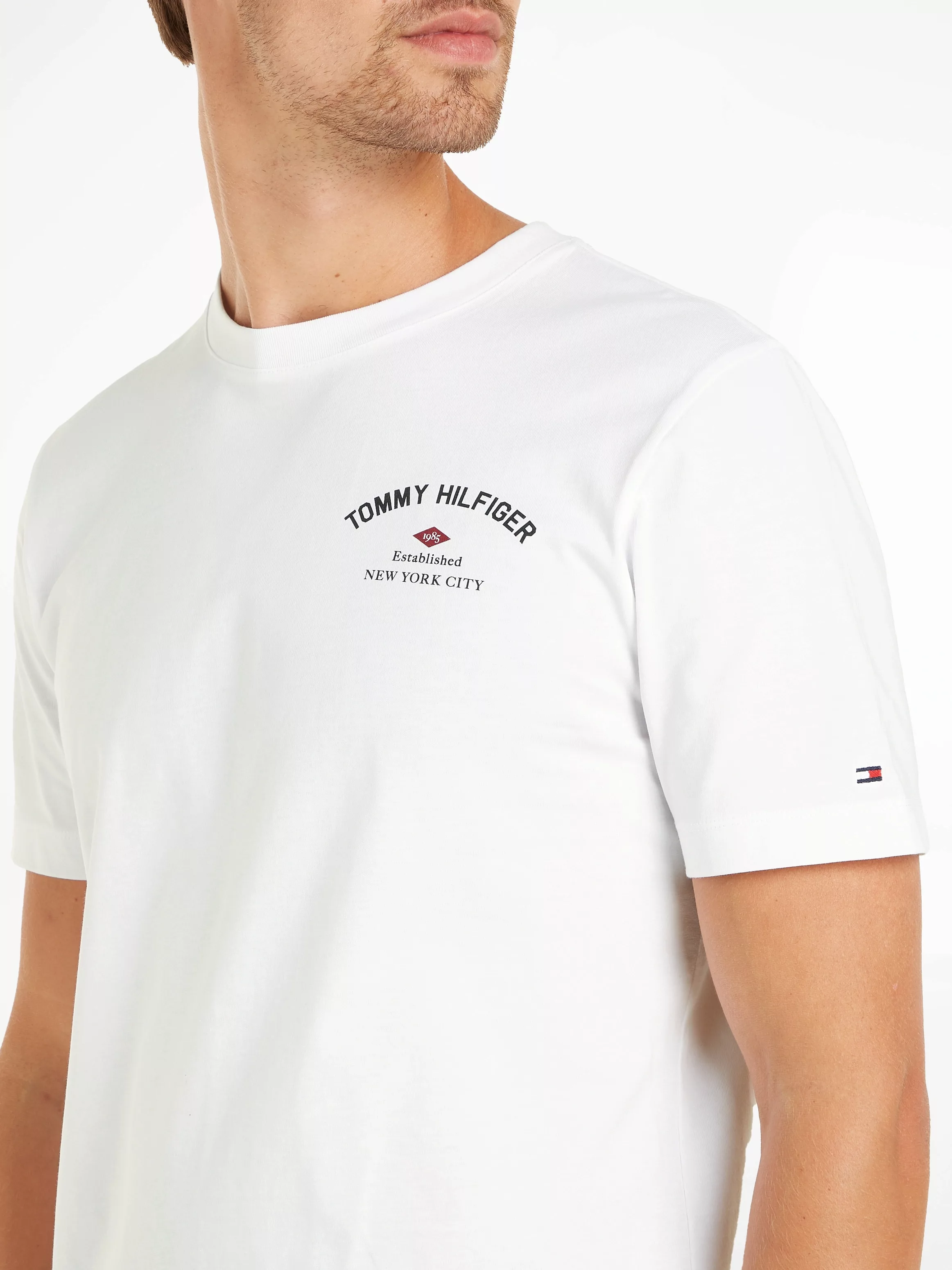 Tommy Hilfiger Kurzarmshirt "PHOTOPRINT BRIDGE TEE", mit großem Print auf d günstig online kaufen