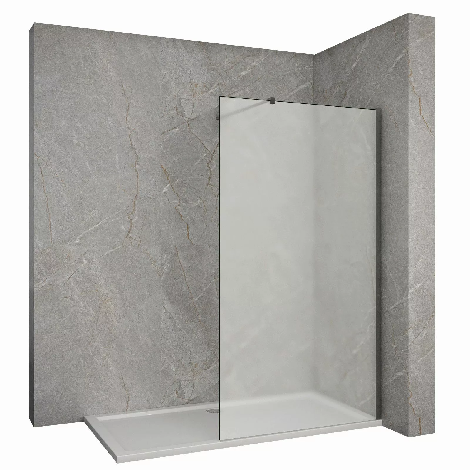SONNI Duschwand Walk in dusche Milchglas günstig online kaufen