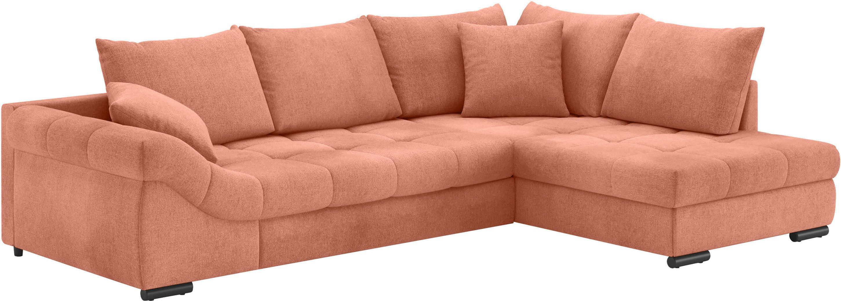 Mr. Couch Ecksofa "Allegro, L-Form", mit Hochschläfer-Bettauszug, wahlweise günstig online kaufen