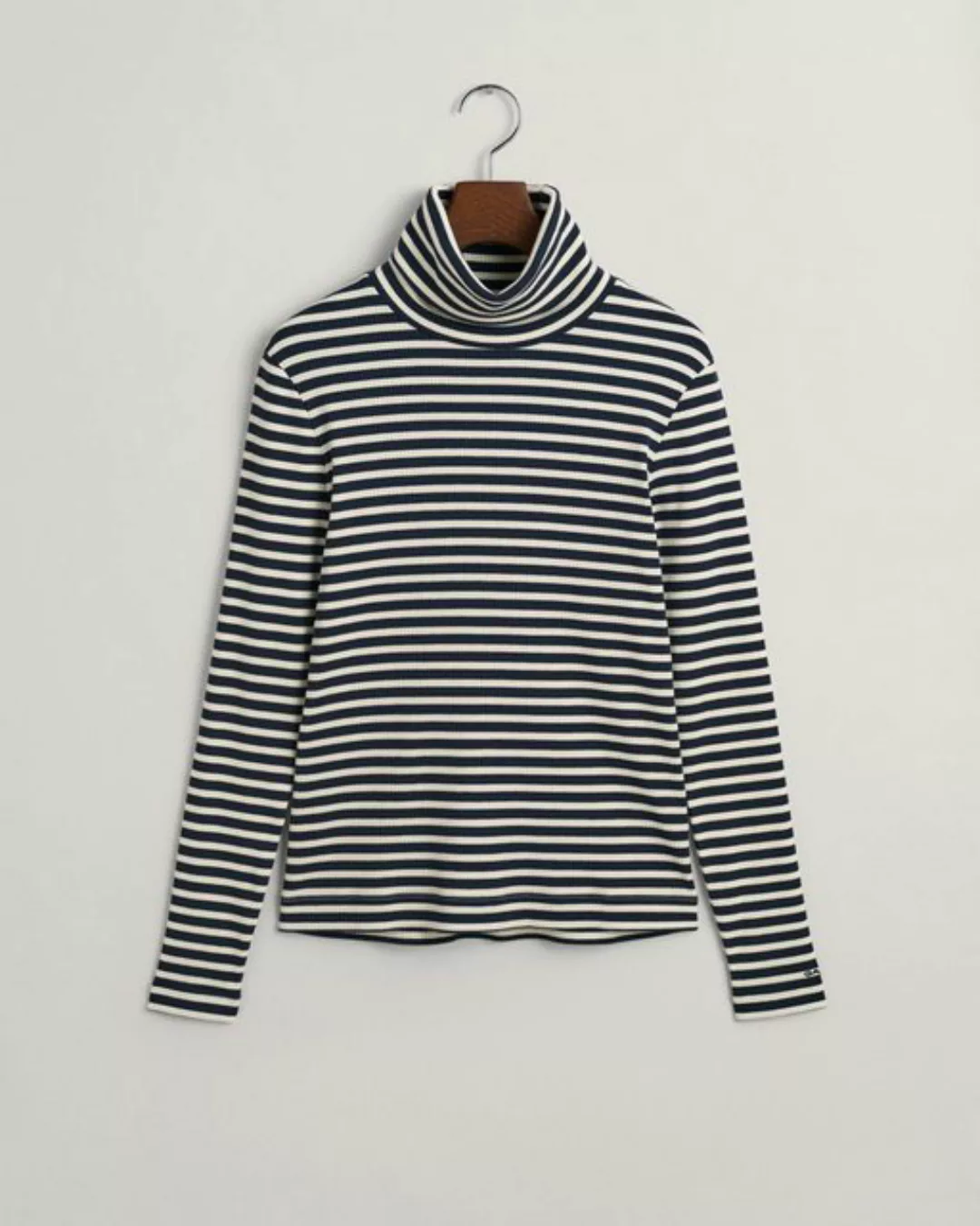 Gant Sweatshirt SLIM STRIPED RIBBED TURTLENECK günstig online kaufen